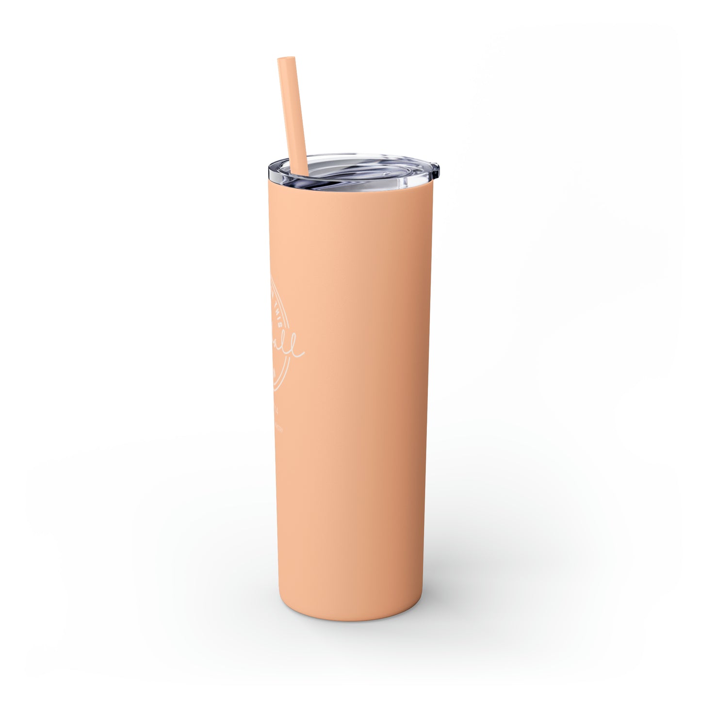 Created For This Season, Baseball, Skinny Tumbler with Straw, 20oz