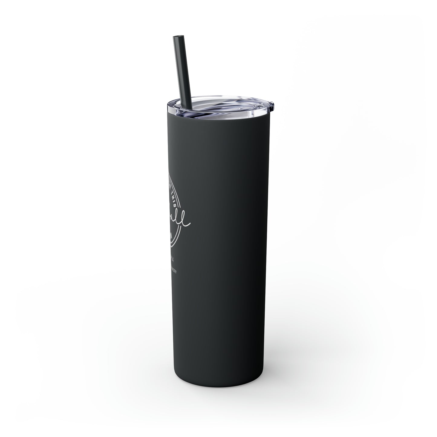 Created For This Season, Football, Skinny Tumbler with Straw, 20oz
