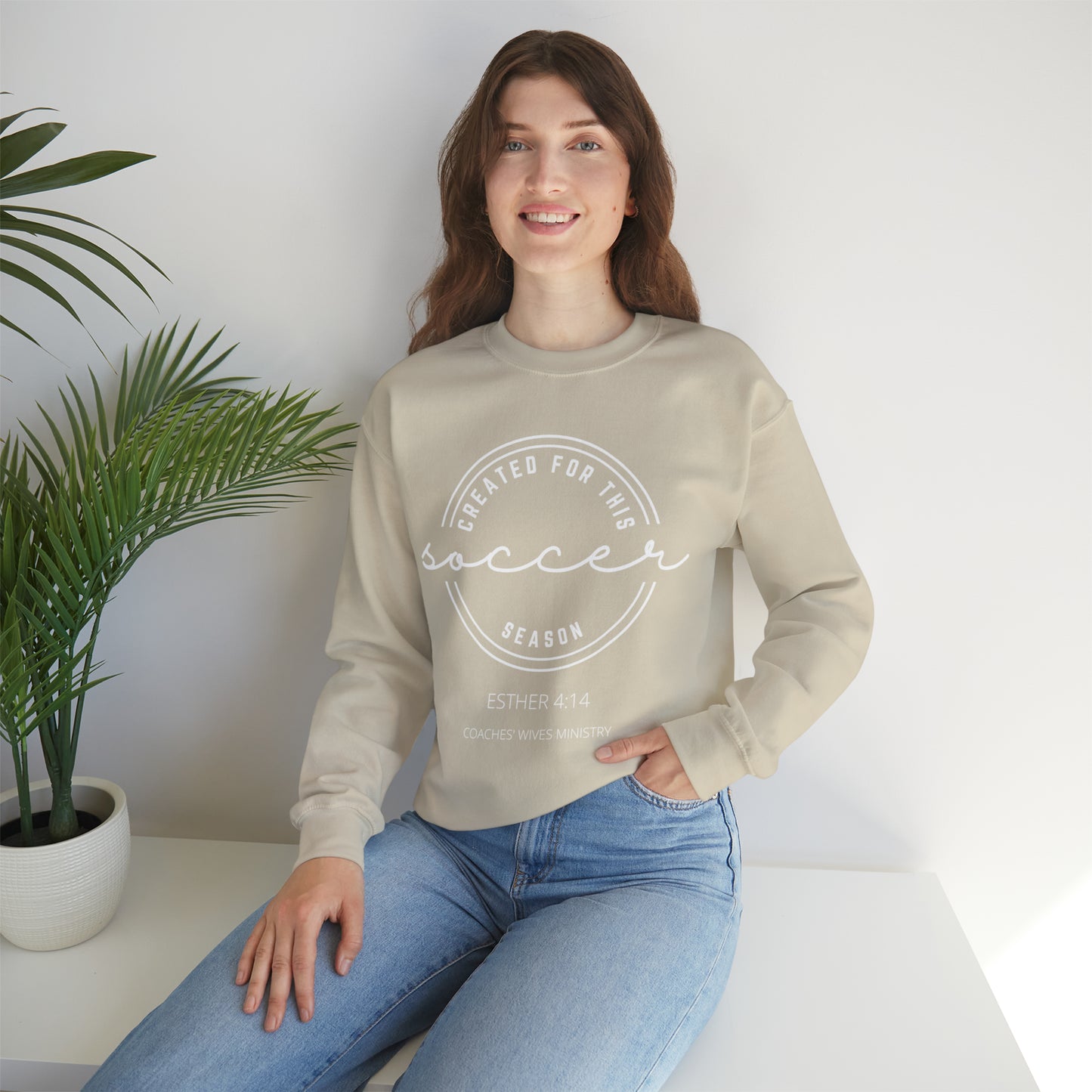 Created For This Season Cozy Sweatshirt For The Soccer Coach Wife