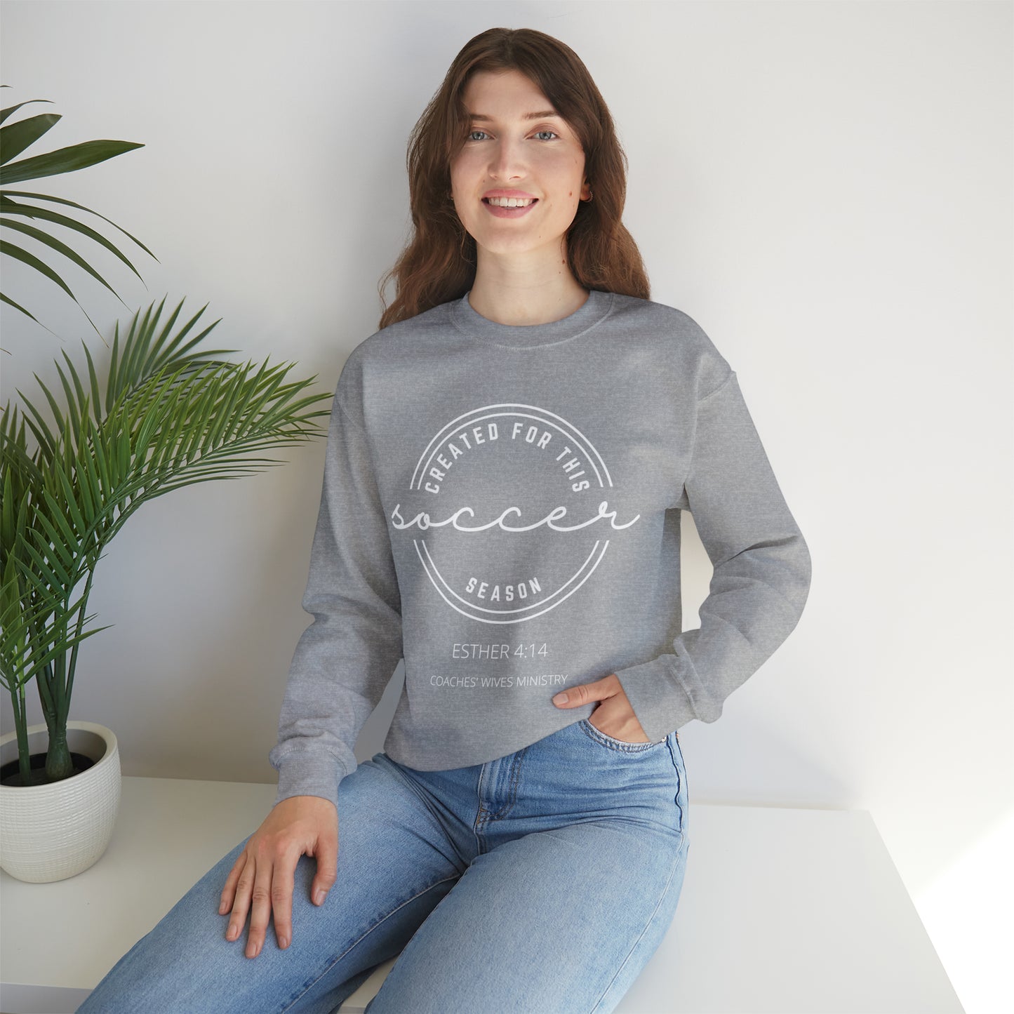 Created For This Season Cozy Sweatshirt For The Soccer Coach Wife