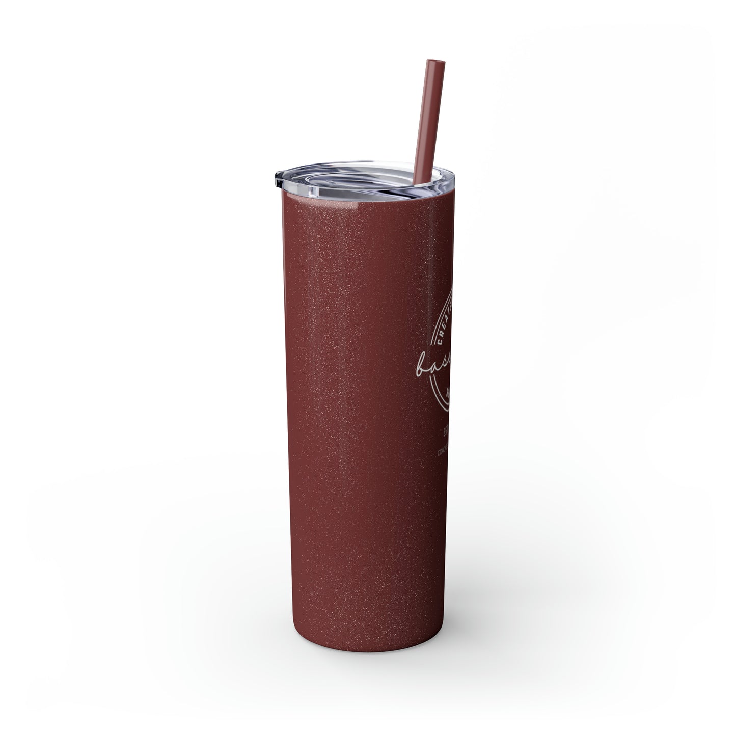 Created For This Season, Baseball, Skinny Tumbler with Straw, 20oz