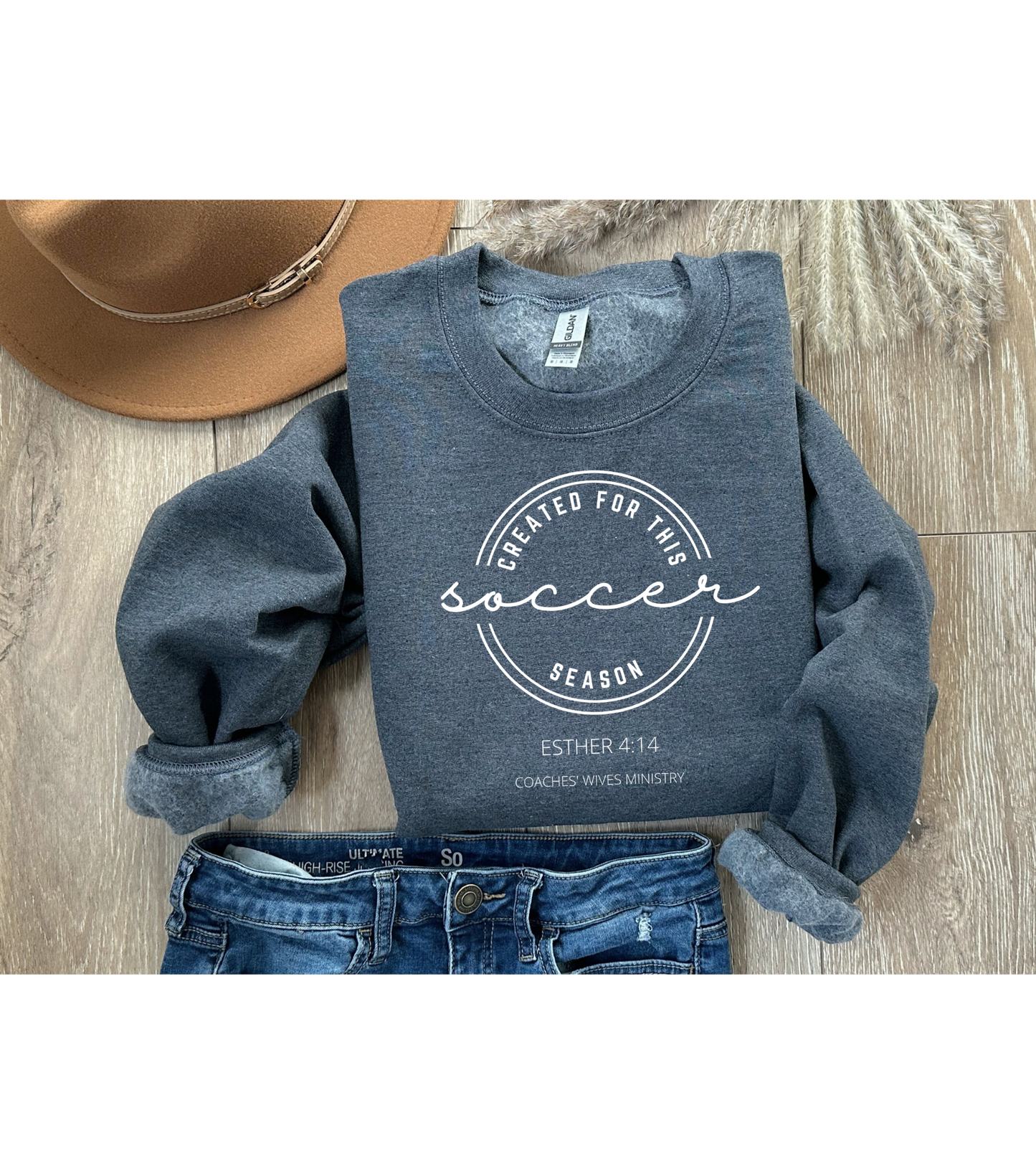 Created For This Season Cozy Sweatshirt For The Soccer Coach Wife