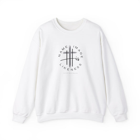 HIS Name, Image, Likeness WHITE Pocket Logo