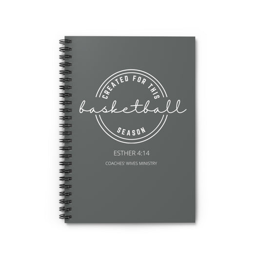Created For This Season, Basketball, Spiral Notebook - Ruled Line