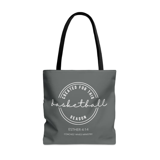 Created For This Season, Basketball, Tote Bag