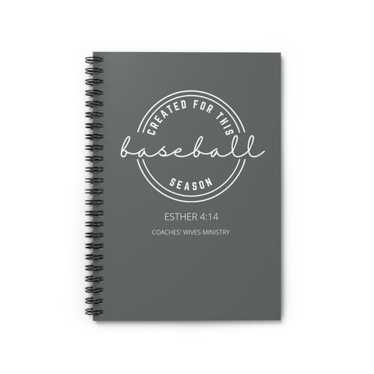 Created For This Season, Baseball, Spiral Notebook - Ruled Line