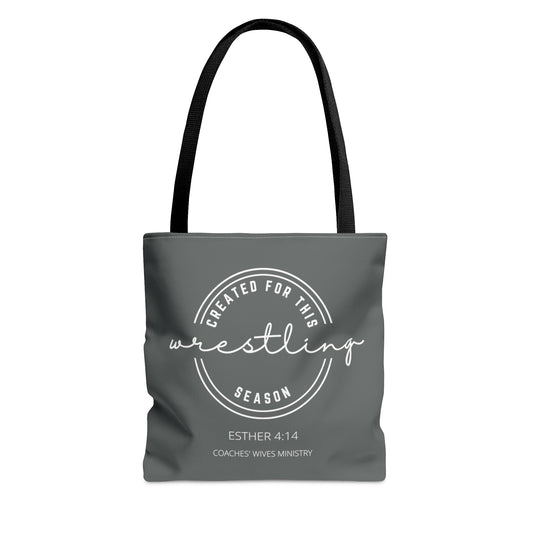 Created For This Season, Wrestling, Tote Bag