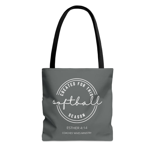 Created For This Season, Softball, Tote Bag