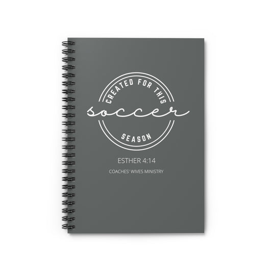 Created For This Season, Soccer, Spiral Notebook - Ruled Line