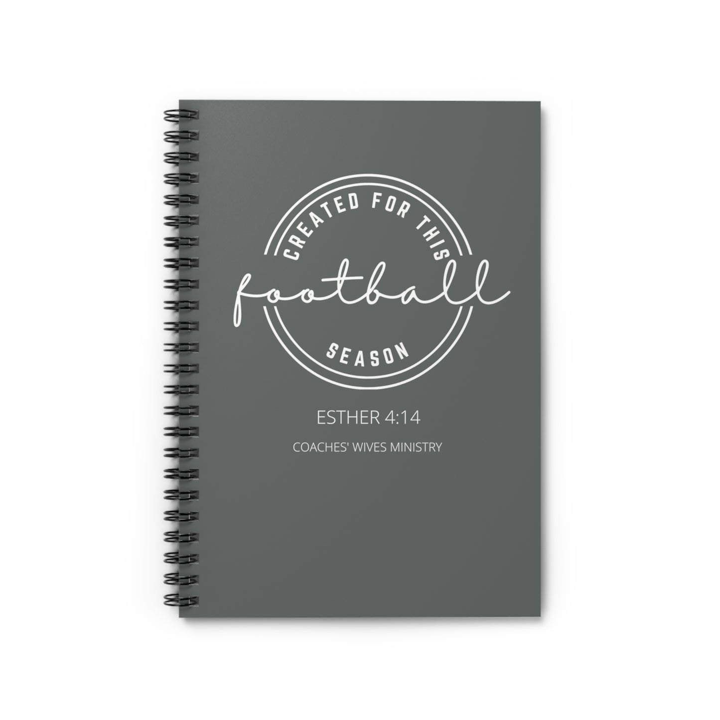 Created For This Season, Football, Spiral Notebook - Ruled Line