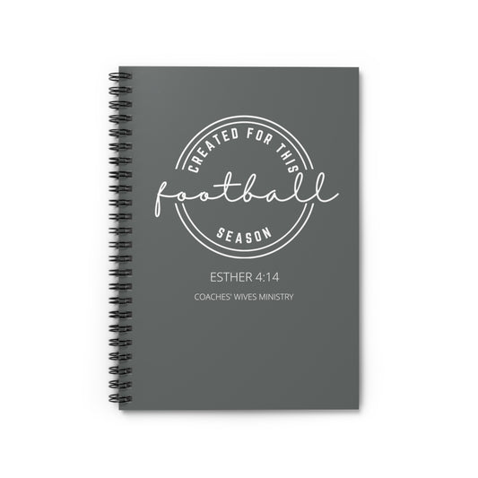 Created For This Season, Football, Spiral Notebook - Ruled Line