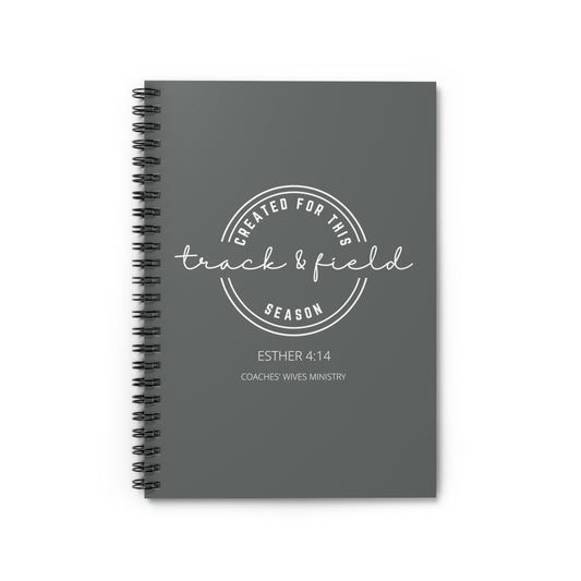 Created For This Season, Track & Field, Spiral Notebook - Ruled Line