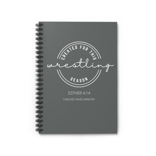 Created For This Season, Wrestling, Spiral Notebook - Ruled Line
