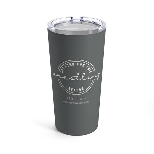Created For This Season Stainless Steel 20 Oz Wrestling Coach's Wife Tumbler