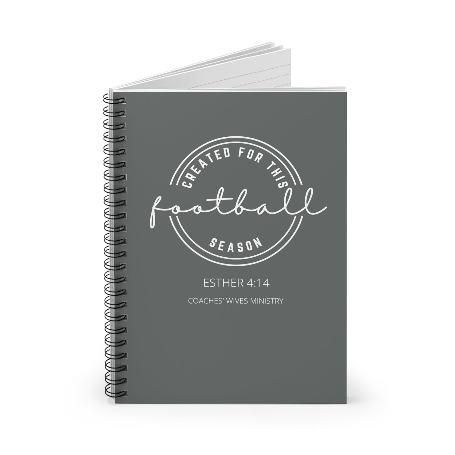 Created For This Season, Football, Spiral Notebook - Ruled Line