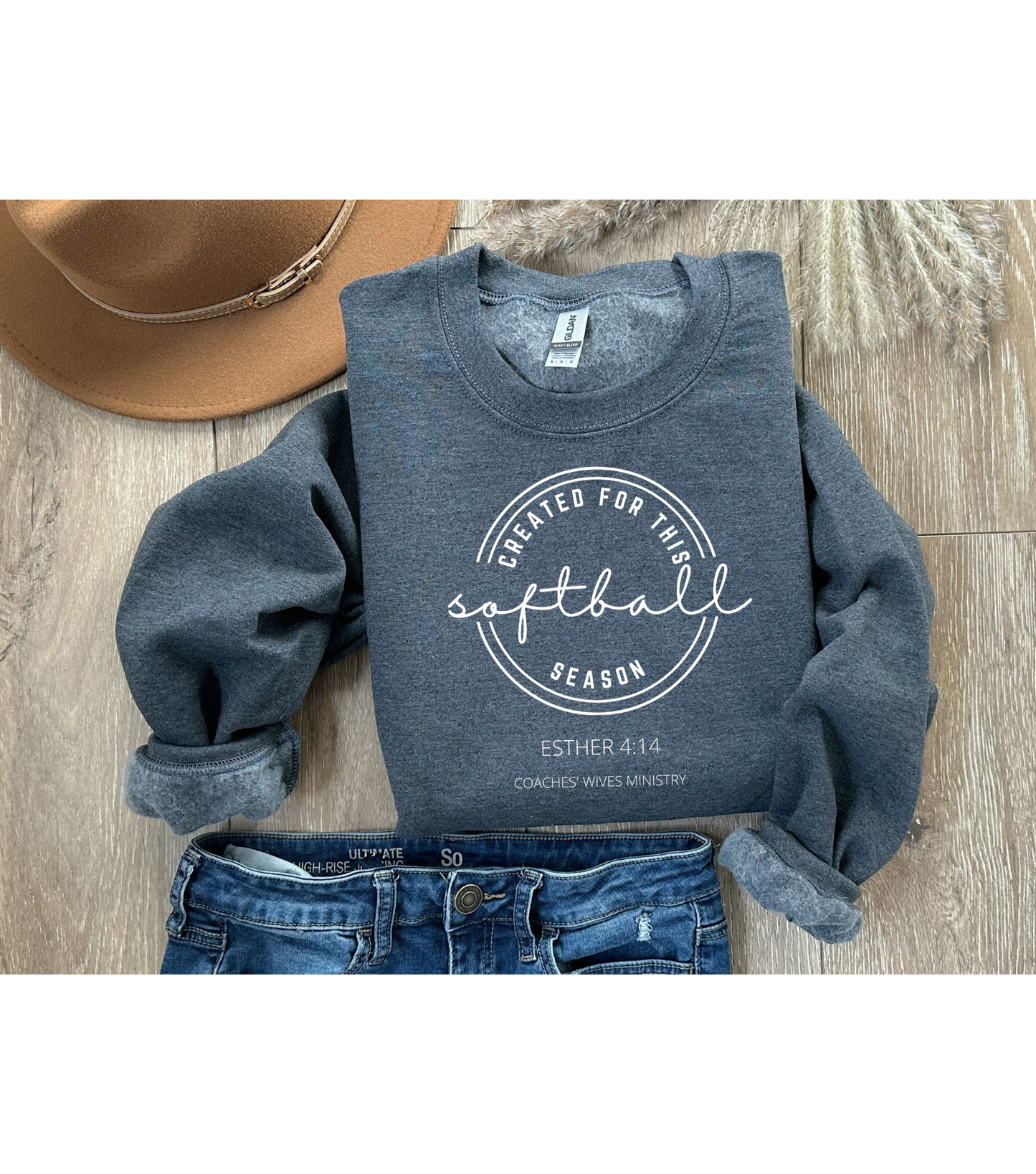 Created For This Season Cozy Sweatshirt For The Softball Coach Wife